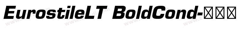 EurostileLT BoldCond字体转换